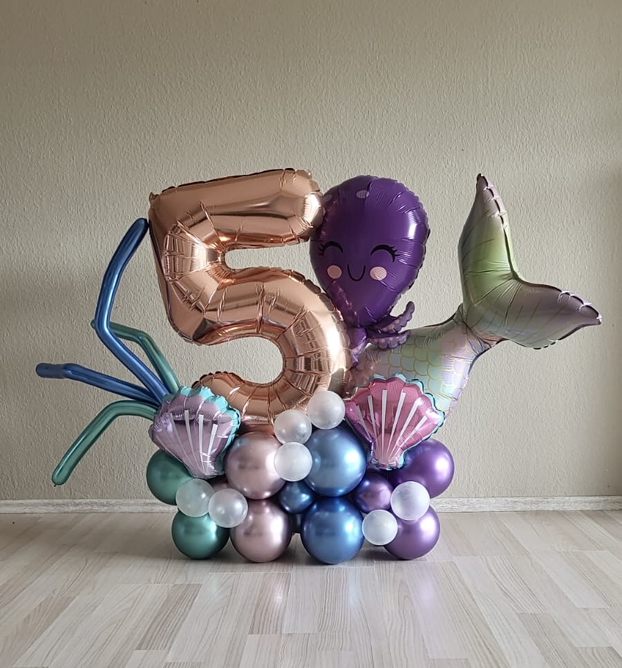 Ballon Bouquet Ballon Deko Party Fest Event Feier Meerjungfrau